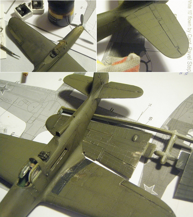 Photographs of a diorama base